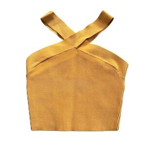 Babaton Sculpt Knit Criss Cross Cropped Tank